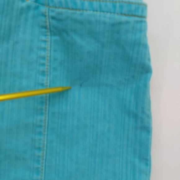 Y2K GAP Turquoise Blue Micro Short Mini Skirt Denim Size 8 - Picture 5 of 13